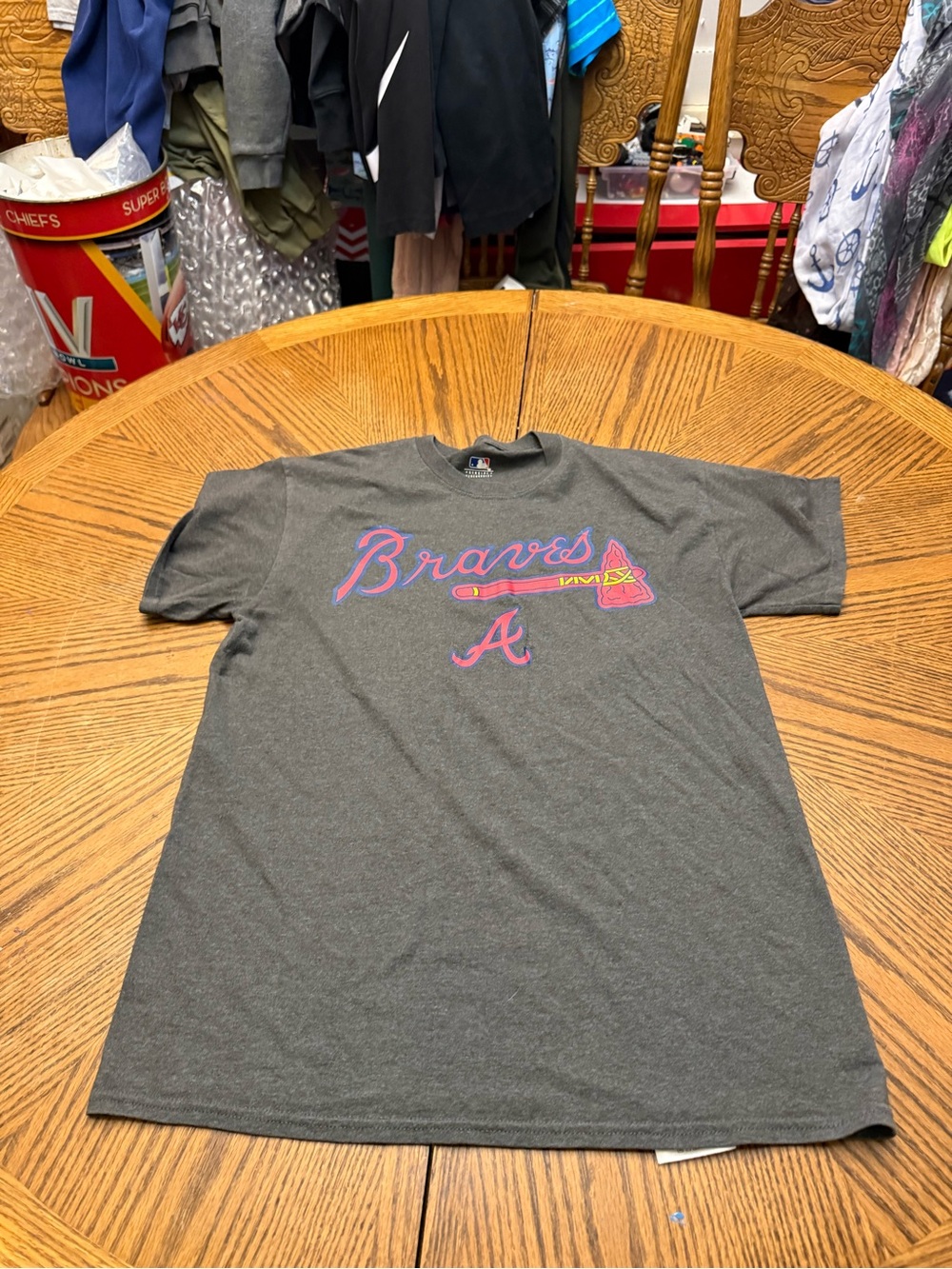 Genuine Merchandise Gray Atlanta Braves Tee